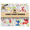 Nursing Cheat sheet bundle 10 Pages - Nursing Note