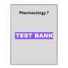 Pharmacology 7 Test Bank