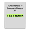 Fundamentals of Corporate Finance, 13 Test Bank