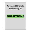 Solutions Manual for Advanced Financial Accounting, 13