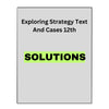 Solution Manual for Exploring Strategy 12