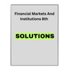 Solution Manual for Financial Markets 8
