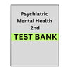 Test Bank for Psychiatric Mental Health Nursing 2