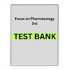 Test Bank for Focus on Pharmacology 3