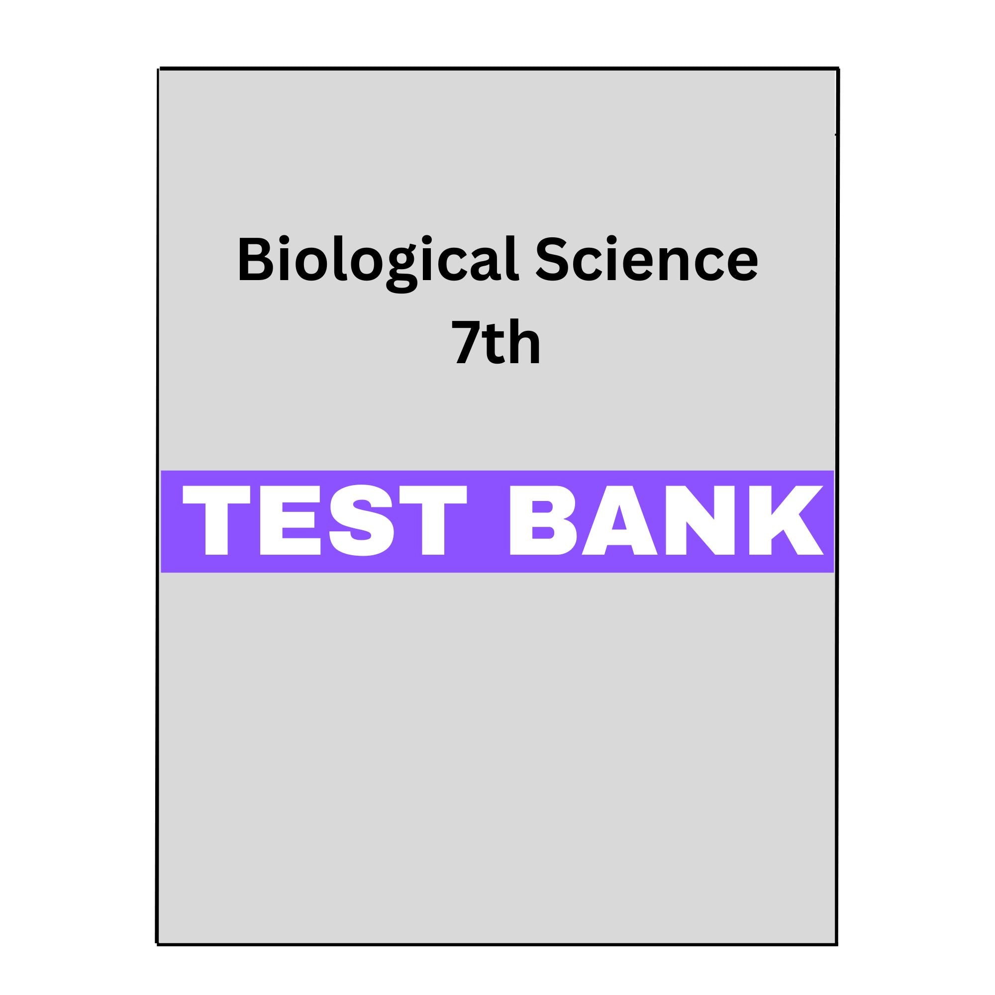 Biological Science 7 Test Bank
