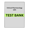 Test Bank for Introductory Clinical Pharmacology 12