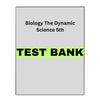 Test Bank for Biology The Dynamic Science 5